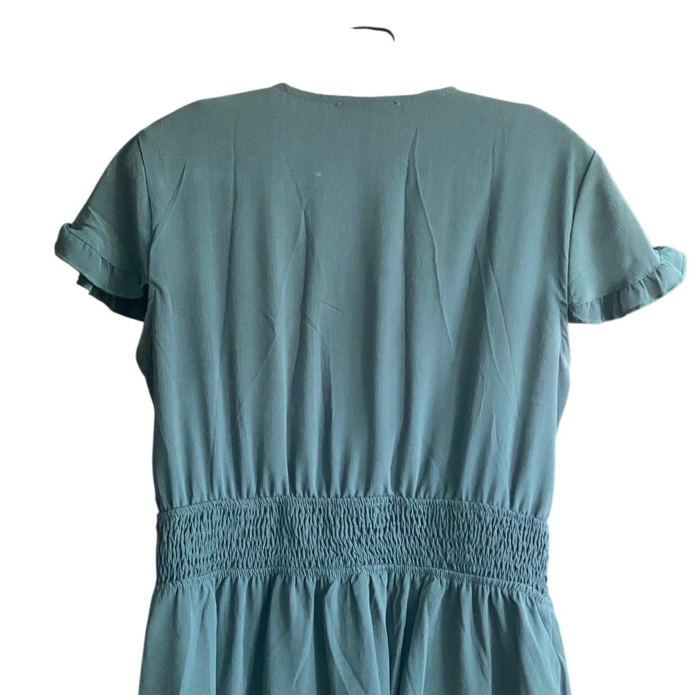 Prettygarden Short Sleeve Green Mini Swing Dress. Size Large. - Picture 11 of 15